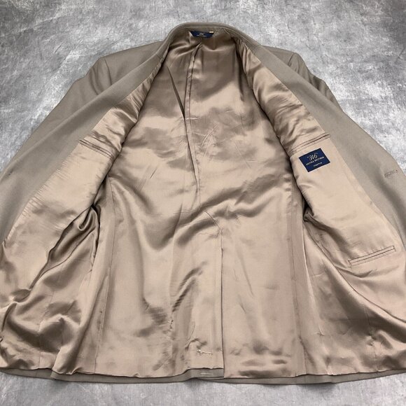 Brooks Brothers 346 Blazer Men 41L Classic Career Wool Stretch Suit Jacket VTG - Picture 10 of 13